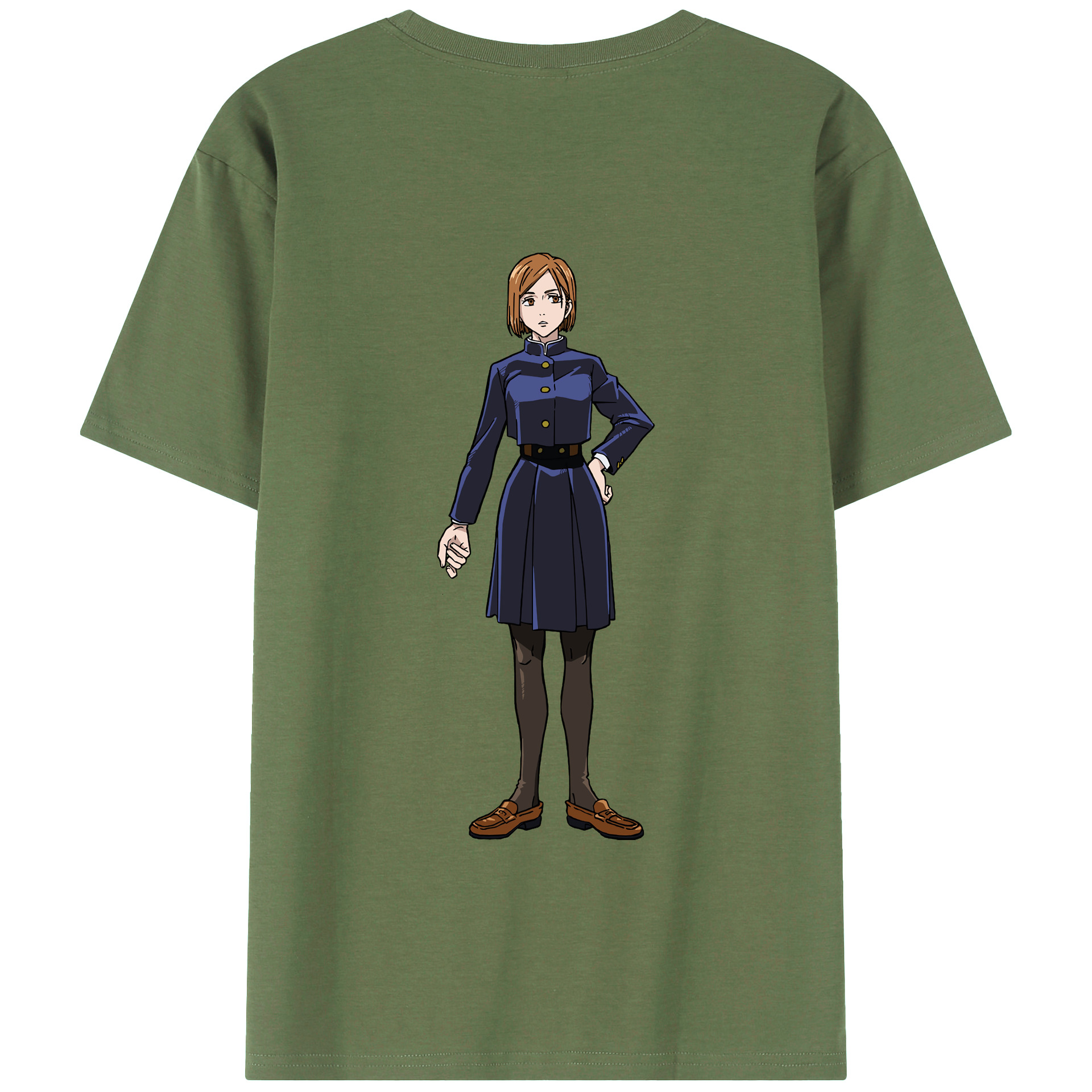 （画像用） 呪術廻戦 Jujutsu Kaisen 綿100％ メンズ半袖Tシャツ（バックプリント） 通気性